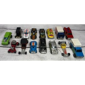 Vintage Hot Wheels Redline Blackwall Lot 16pc Poison Pinto American Hauler 1970s